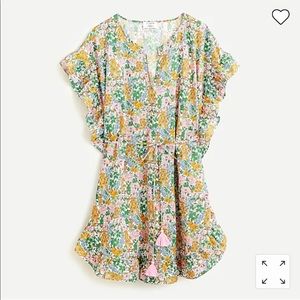 JCrew Side-ruffle tunic in Liberty® Mini Floral Walk